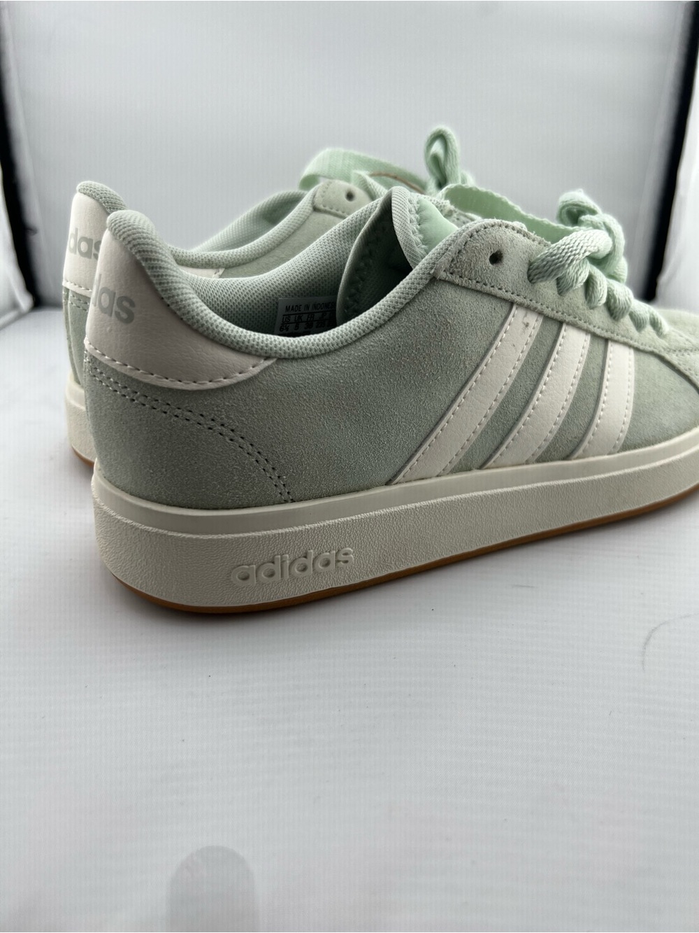 👟adidas Mint Green Suede Low-Top Sneakers - Picture 6 of 11